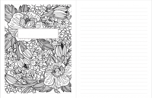 printable planner bonus adult coloring page notebook cover 2
