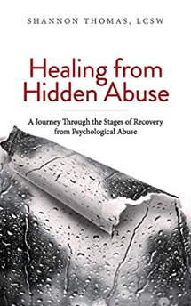 Healing from Hidden Abuse a book cover for a book about psychological abuse and trauma