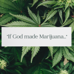 Marijuana leaves with the text "If God Made Marijuana" over the image.